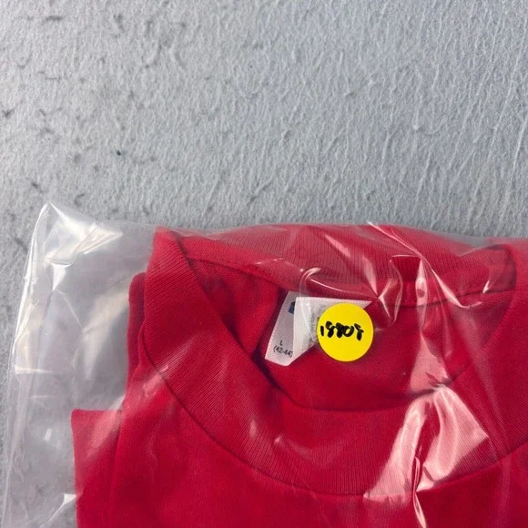 Vintage Employee Appreciation Day Shirt Mens L Red Stedman Single Stitch 90s - Picture 7 of 8